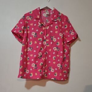 Blair Pink Floral Shirt L